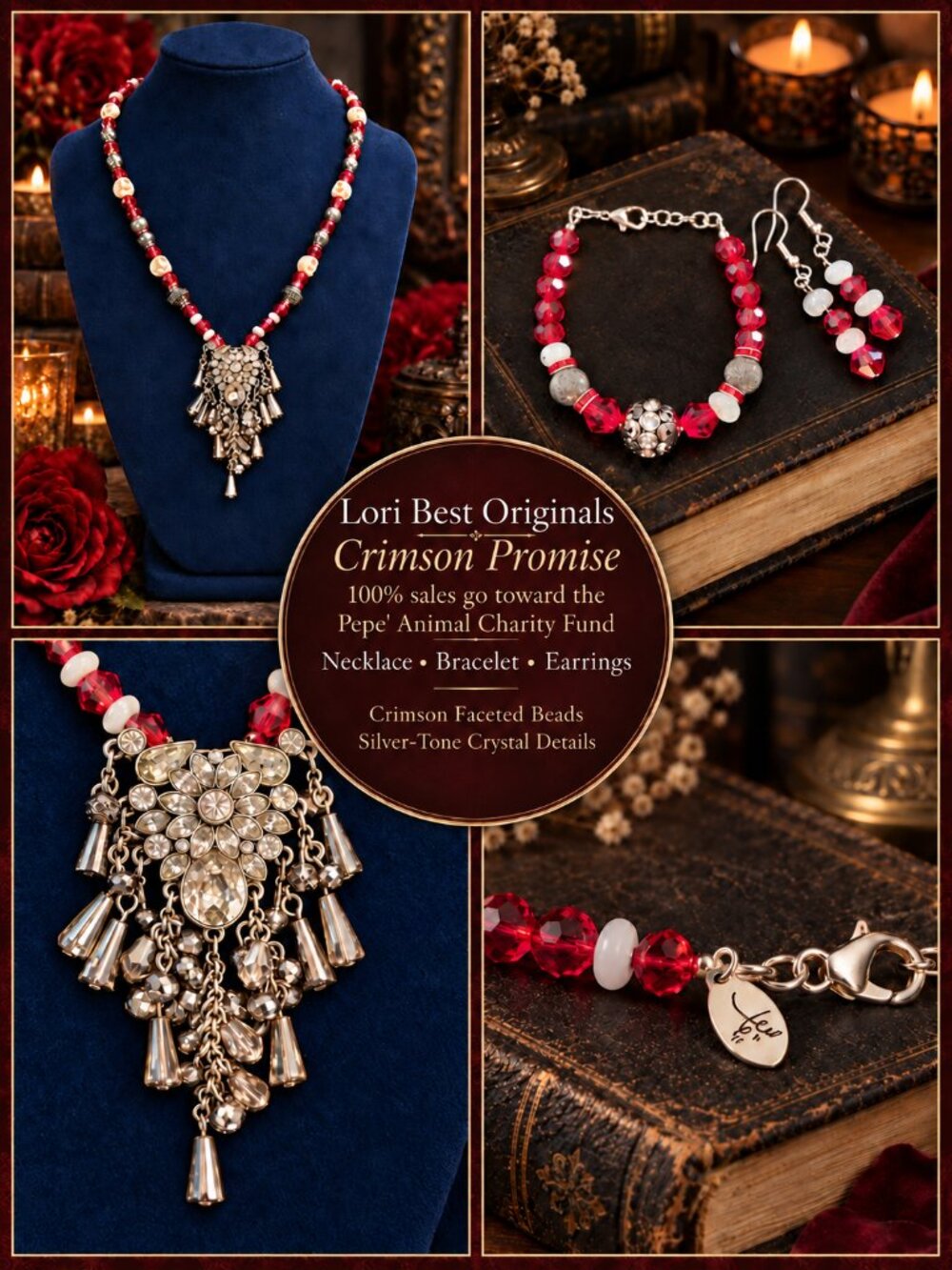 Lori Best Originals - Crimson Promise - 100% Profits Go To Pepe' Animal Charity